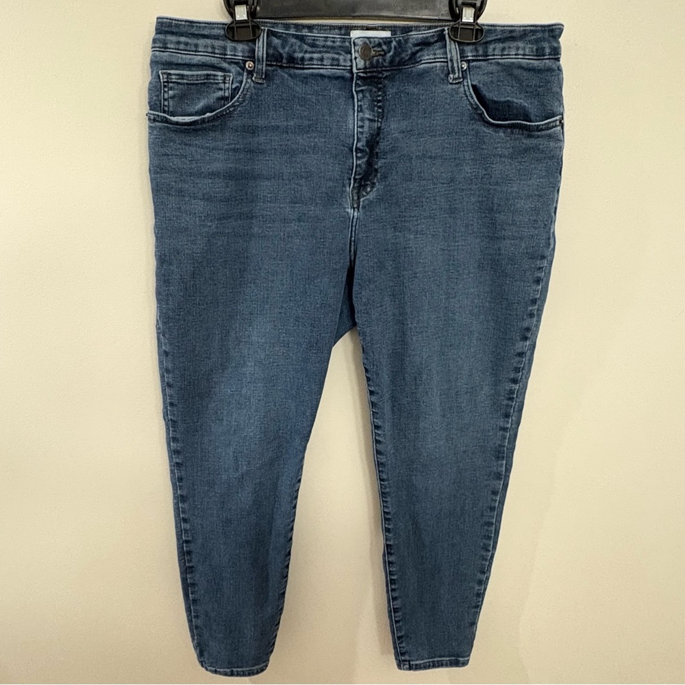 Pistola Arielle Skinny Jeans Mid Rise Medium Blue Wash Stretch Women’s Size 18W